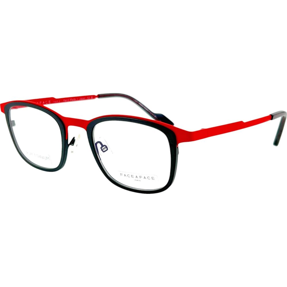 Face A Face Rotko 3 Unisex Eyeglass Frame 9528 Red Black